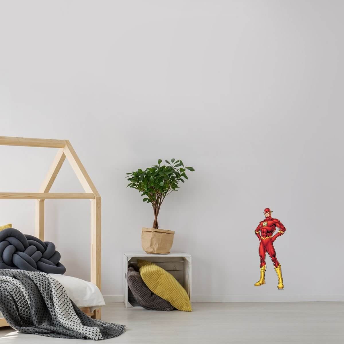 Kismet Decals Flash Central City Hero Licensed Wall Sticker - Easy DIY Justice League Home & Room Decor Wall Art - Kismet Decals