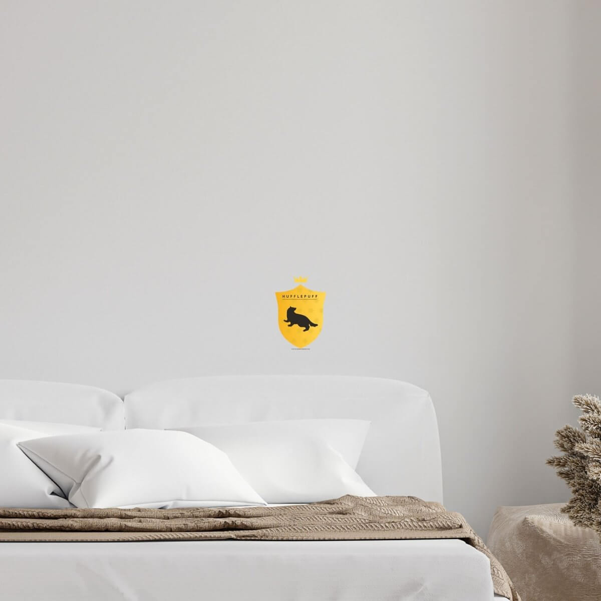 Kismet Decals Harry Potter Hufflepuff Badge V1 Licensed Wall Sticker - Easy DIY Home & Kids Room Decor Wall Decal Art - Kismet Decals