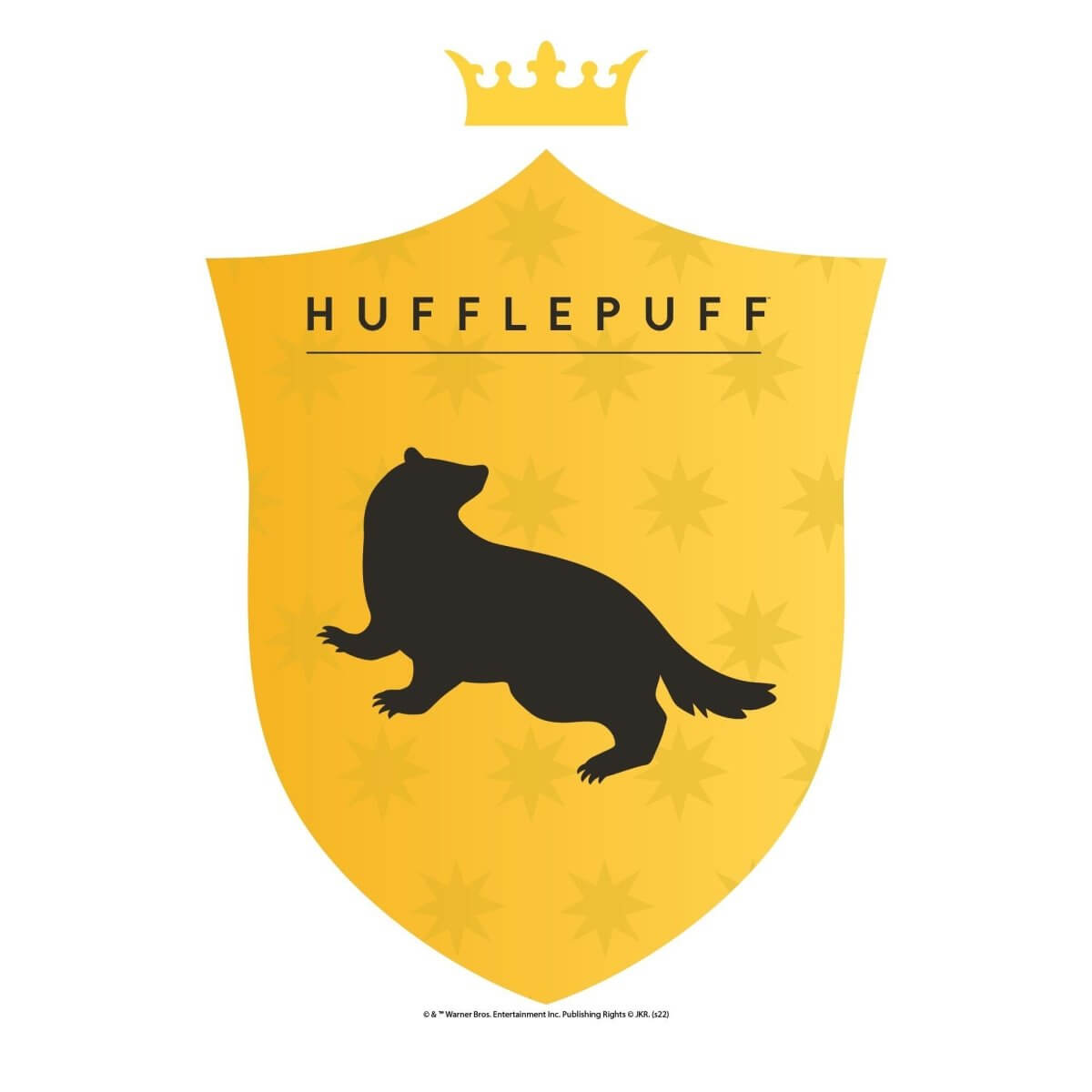 Kismet Decals Harry Potter Hufflepuff Badge V1 Licensed Wall Sticker - Easy DIY Home & Kids Room Decor Wall Decal Art - Kismet Decals