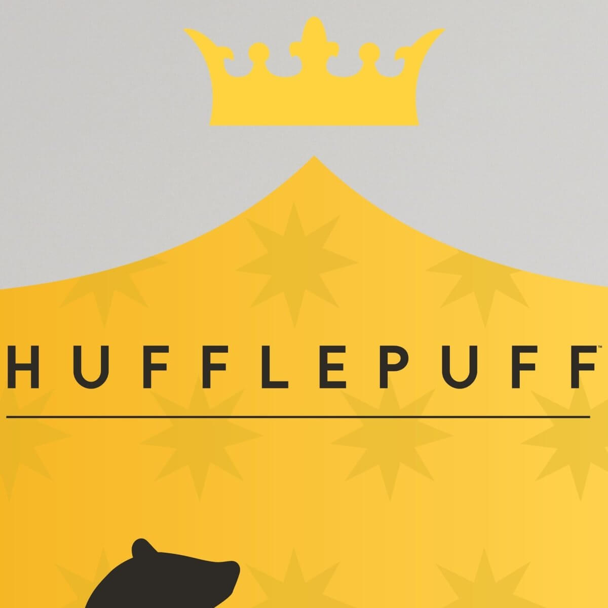 Kismet Decals Harry Potter Hufflepuff Badge V1 Licensed Wall Sticker - Easy DIY Home & Kids Room Decor Wall Decal Art - Kismet Decals