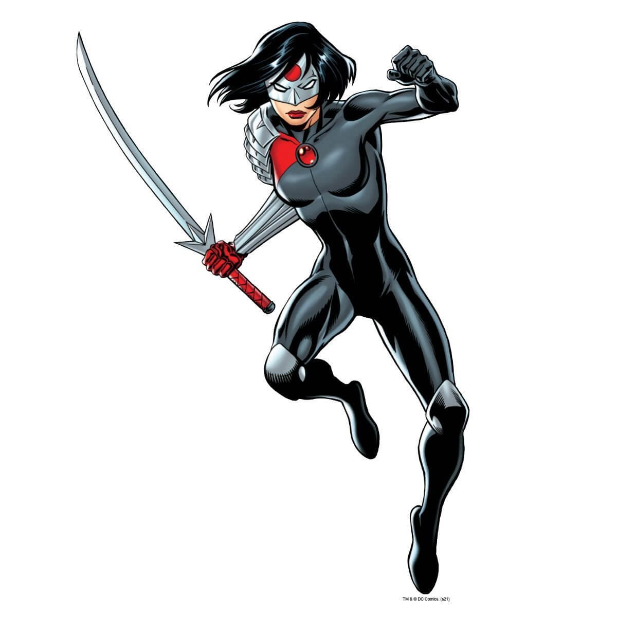 Kismet Decals Katana Leap Attack Licensed Wall Sticker - Easy DIY Justice League Home & Room Decor Wall Art - Kismet Decals