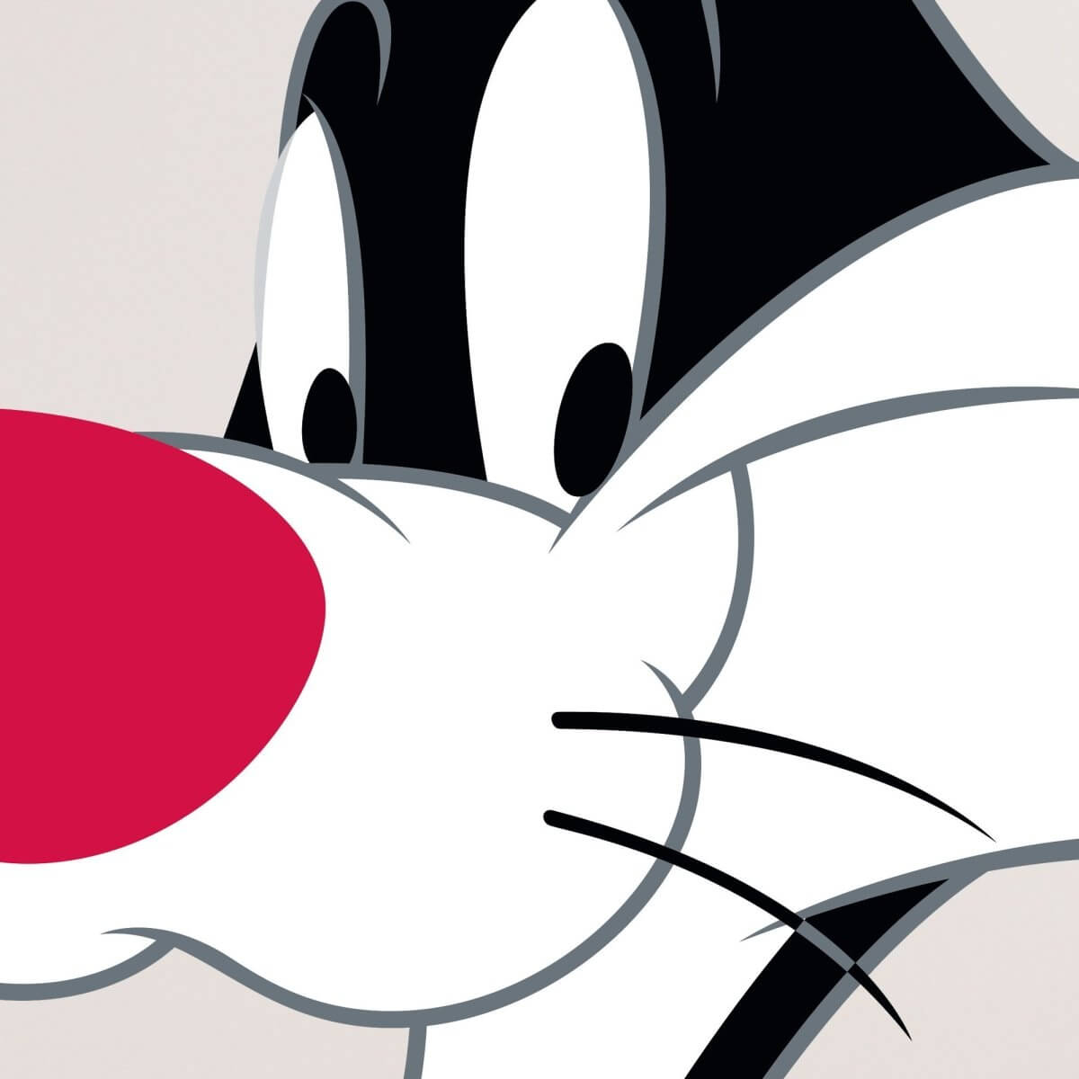 Kismet Decals Looney Tunes Sylvester Potrait Licensed Wall Sticker - Easy DIY Home & Kids Room Decor Wall Decal Art - Kismet Decals