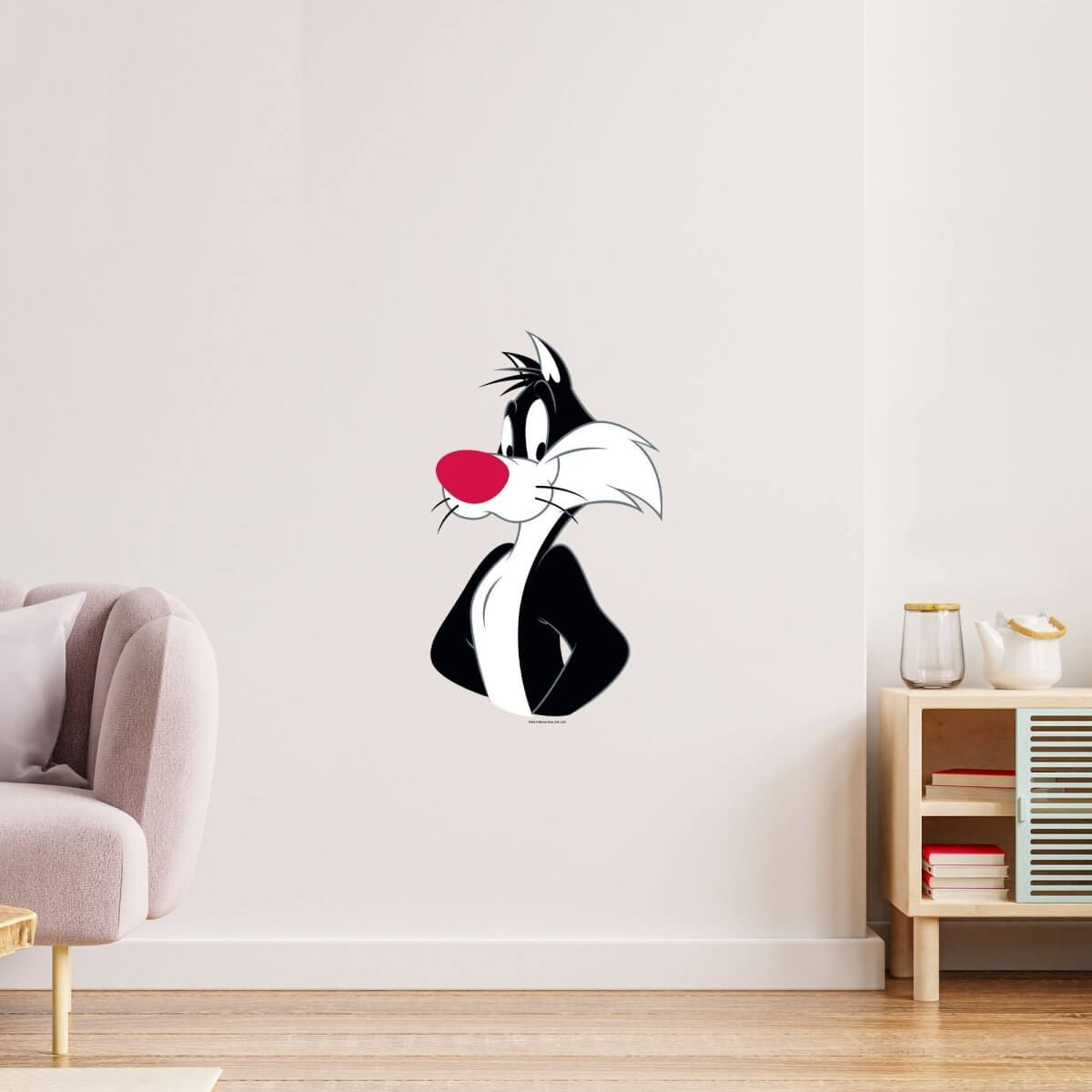 Kismet Decals Looney Tunes Sylvester Potrait Licensed Wall Sticker - Easy DIY Home & Kids Room Decor Wall Decal Art - Kismet Decals