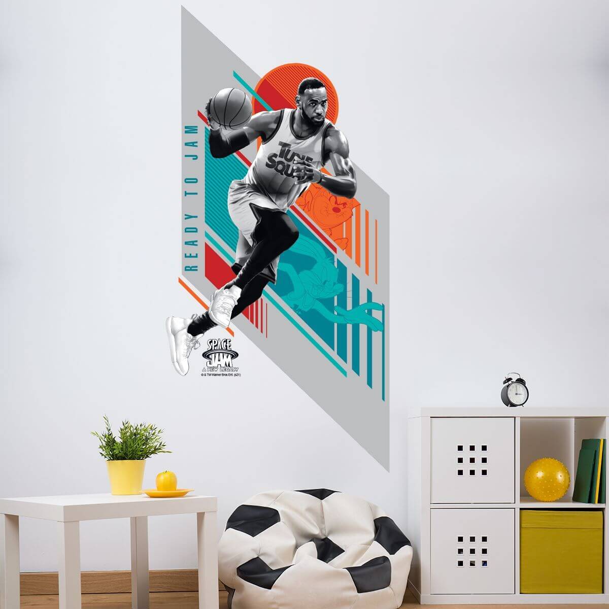 Space Jam A New Legacy LeBron James Ready Wall Sticker