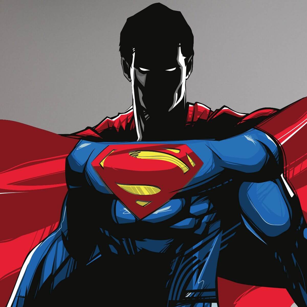 Kismet Decals Superman Battle Stance Licensed Wall Sticker - Easy DIY Justice League Home & Room Decor Wall Art - Kismet Decals