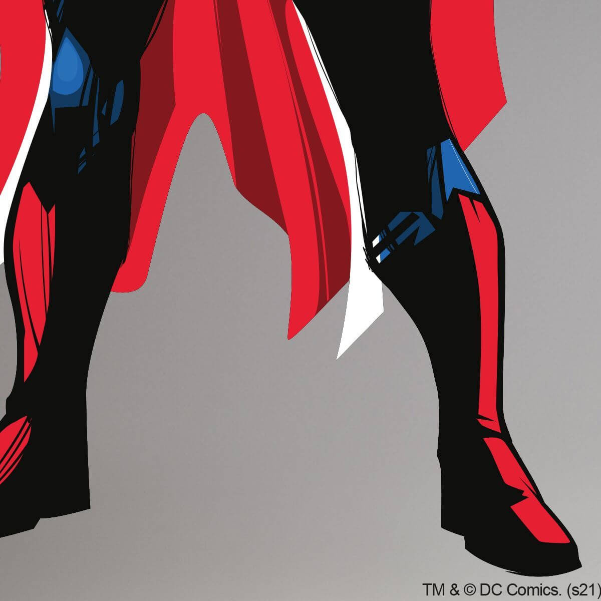 Kismet Decals Superman Battle Stance Licensed Wall Sticker - Easy DIY Justice League Home & Room Decor Wall Art - Kismet Decals