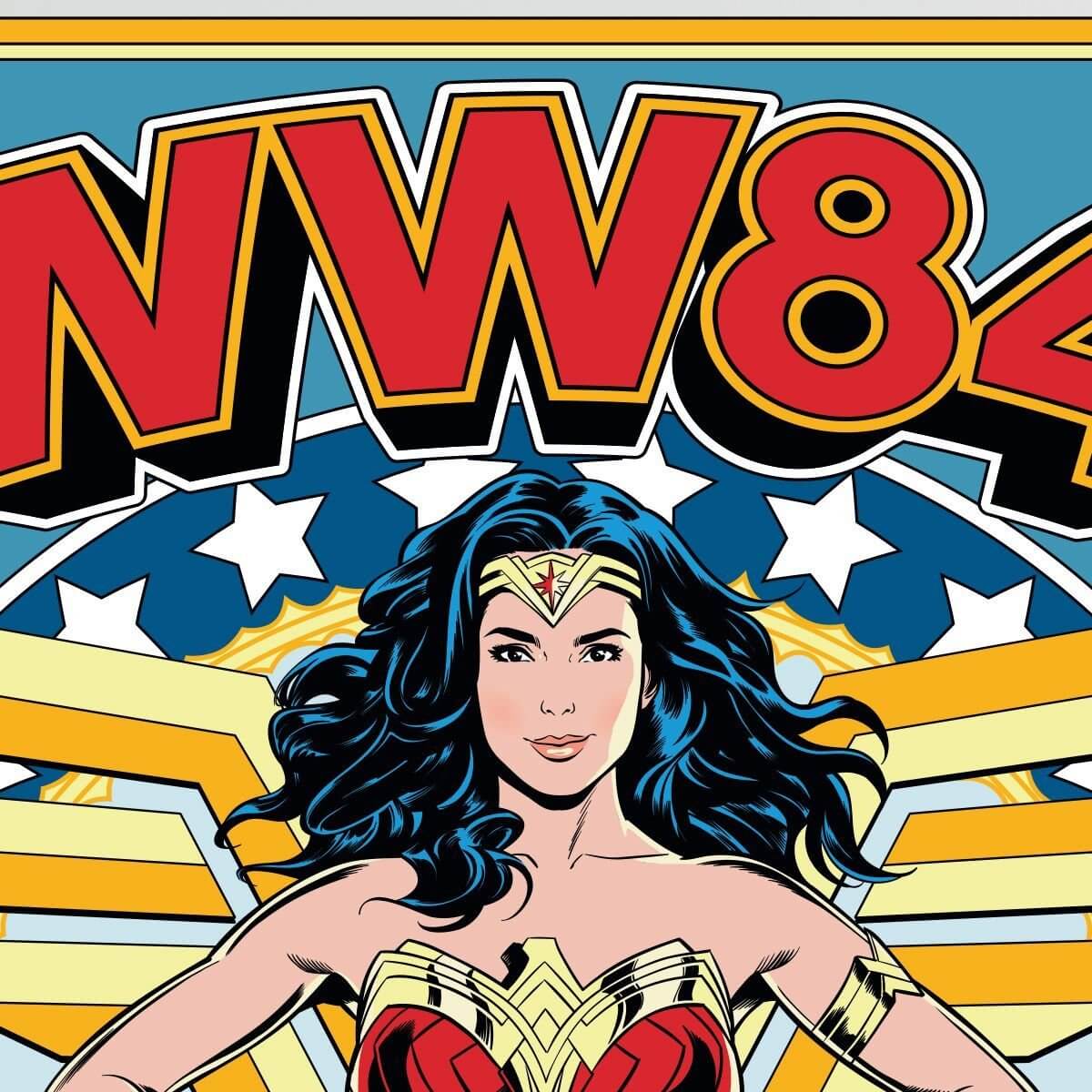 Kismet Decals WW84 Battle Stance Licensed Wall Sticker - Easy DIY Wonder Woman 1984 Home & Room Decor Comic Art - Kismet Decals