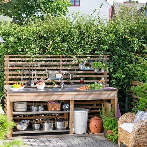 Cosy Outdoor Kitchen Ideas | Kismet Decals