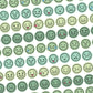 A5 Circle Mood Tracker Stickers - 120 Pieces 5.3" X 8.3" - Craft Journal Snail Mail Planner Journal Diary Paper Sticker Sheet