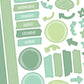 A5 Days and Doodles Stickers - 5.3" X 8.3" - Craft Journal Snail Mail Planner Journal Diary Paper Sticker Sheet