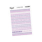 A5 Days Dots and Number Stickers - 5.3" X 8.3" - Craft Journal Snail Mail Planner Journal Diary Paper Sticker Sheet