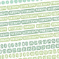 A5 Days Dots and Number Stickers - 5.3" X 8.3" - Craft Journal Snail Mail Planner Journal Diary Paper Sticker Sheet