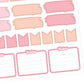 A5 Writable Text Box Stickers - 35 Pieces 5.3" X 8.3" - Craft Scrapbook Junk Journal Snail Mail Planner Journal Diary Paper Sticker Sheet