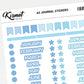 A5 Months Of The Year In Capital Stickers - 5.3" X 8.3" - Craft Journal Snail Mail Planner Journal Diary Paper Sticker Sheet