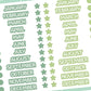 A5 Months Of The Year In Capital Stickers - 5.3" X 8.3" - Craft Journal Snail Mail Planner Journal Diary Paper Sticker Sheet