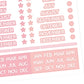 A5 Months Of The Year In Capital Stickers - 5.3" X 8.3" - Craft Journal Snail Mail Planner Journal Diary Paper Sticker Sheet