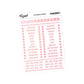 A5 Months of the Year Solid Capitals Stickers - 5.3" x 8.3" - Craft Journal Snail Mail Planner Journal Diary Paper Sticker Sheet