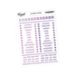 A5 Months of the Year Solid Capitals Stickers - 5.3" x 8.3" - Craft Journal Snail Mail Planner Journal Diary Paper Sticker Sheet