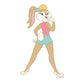 Kismet Decals Looney Tunes Lola Bunny Look Back Licensed Wall Sticker - Easy DIY Home & Kids Room Decor Wall Decal Art
