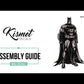 Kismet Decals The Batman 2022 & Batmobile Retro Art Licensed Wall Sticker - Easy DIY Home & Kids Room Decor Wall Decal Art
