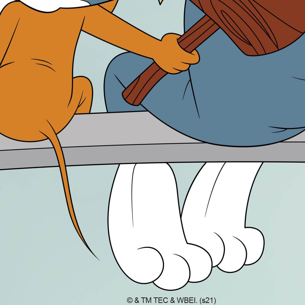 Kismet Decals Tom & Jerry: Tom & Jerry Frenemies Licensed Wall Sticker - Easy DIY Home & Room Decor Cartoon Wall Art