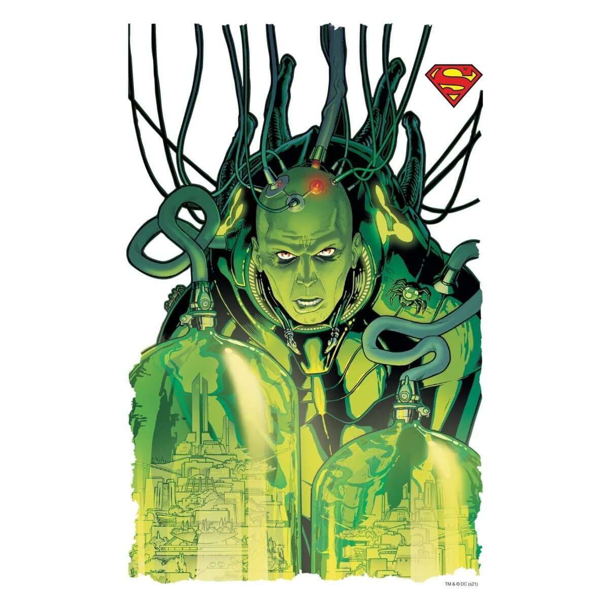 Kismet Decals Action Comics Brainiac Comic Cover Series Licensed Wall Sticker - Easy DIY Home & Room Decor Wall Art - Kismet Decals