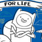 Kismet Decals Adventure Time Bros for Life Licensed Wall Sticker - Easy DIY Home & Kids Room Decor Wall Decal Art - Kismet Decals
