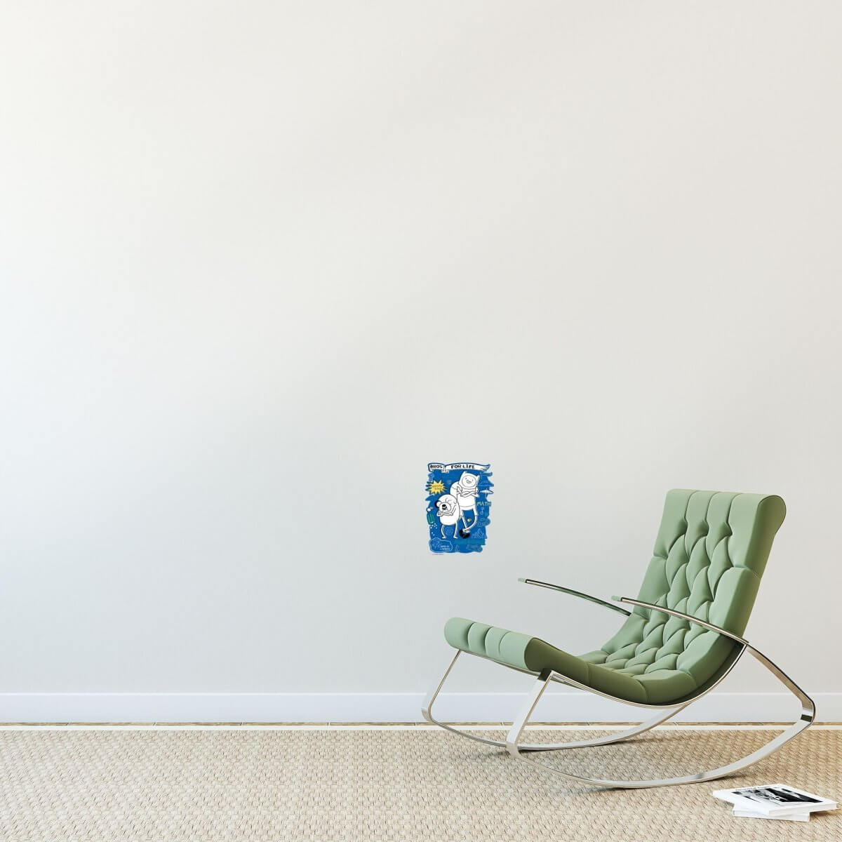 Kismet Decals Adventure Time Bros for Life Licensed Wall Sticker - Easy DIY Home & Kids Room Decor Wall Decal Art - Kismet Decals