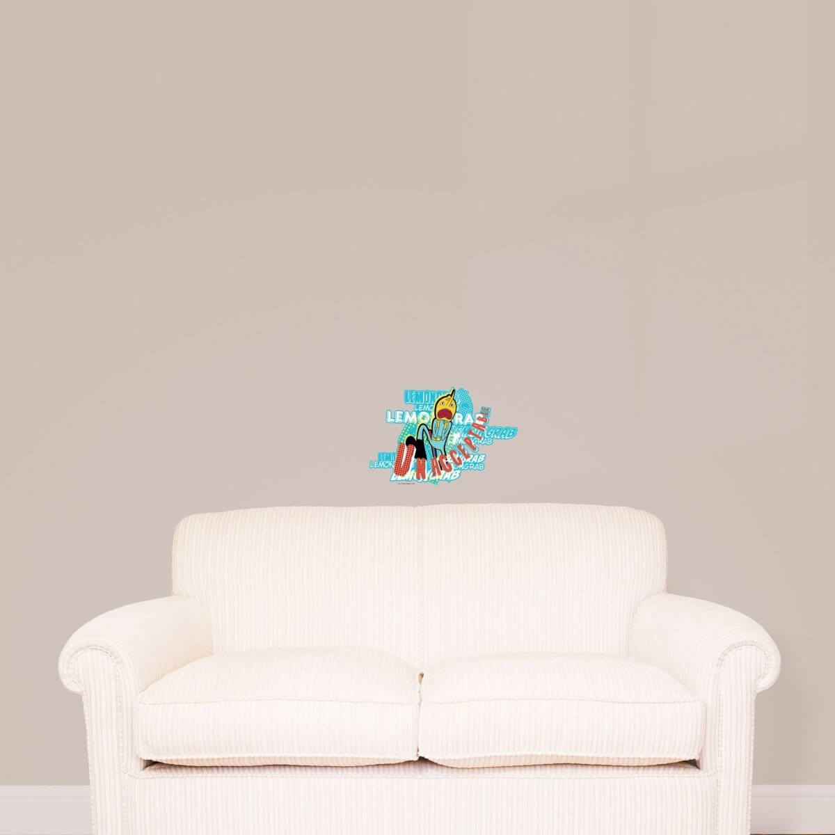 Kismet Decals Adventure Time Earl of Lemongrab Licensed Wall Sticker - Easy DIY Home & Kids Room Decor Wall Decal Art - Kismet Decals