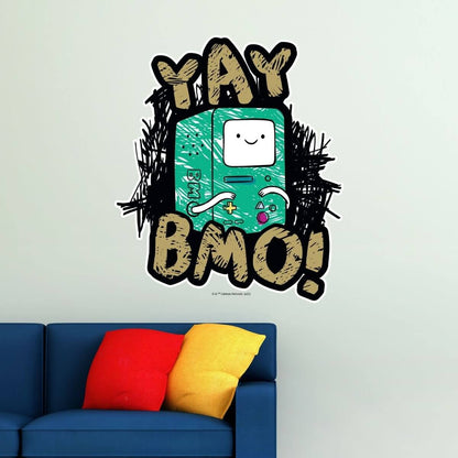 Kismet Decals Adventure Time Finn Head & Sword Licensed Wall Sticker - Easy DIY Home & Kids Room Decor Wall Decal Art - Kismet Decals