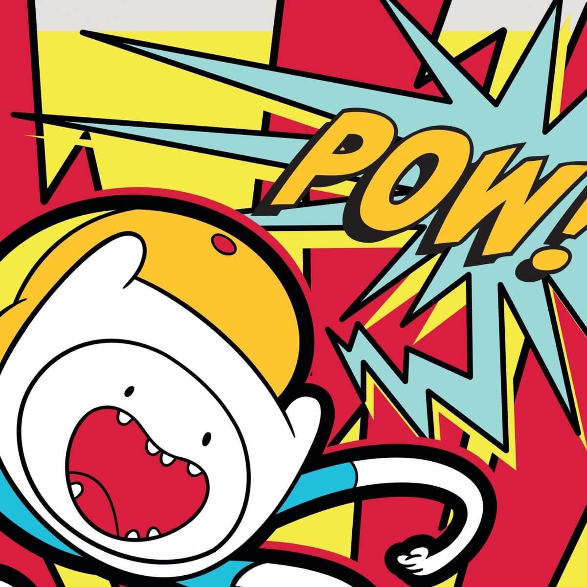 Kismet Decals Adventure Time Finn: Pow! Licensed Wall Sticker - Easy DIY Home & Kids Room Decor Wall Decal Art - Kismet Decals