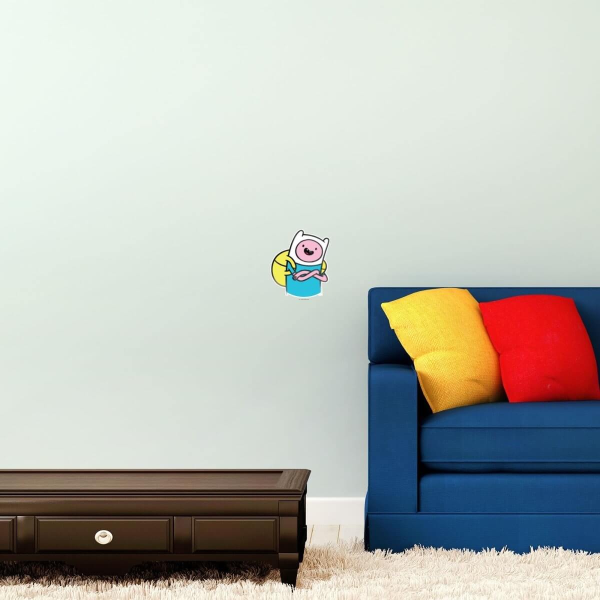 Kismet Decals Adventure Time Finn the Human Licensed Wall Sticker - Easy DIY Home & Kids Room Decor Wall Decal Art - Kismet Decals