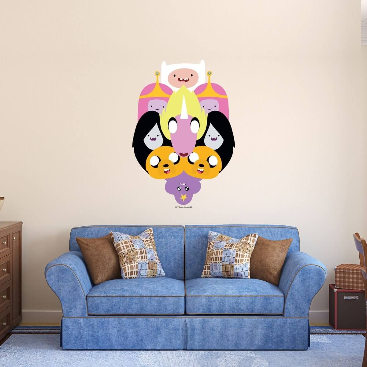 Kismet Decals Adventure Time Group 1 Licensed Wall Sticker - Easy DIY Home & Kids Room Decor Wall Decal Art - Kismet Decals