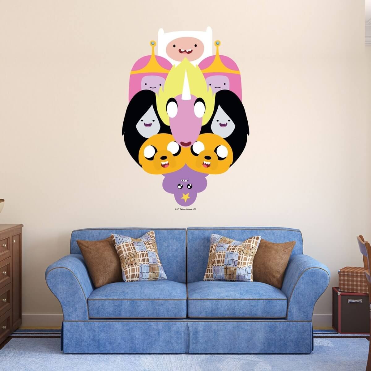 Kismet Decals Adventure Time Group 1 Licensed Wall Sticker - Easy DIY Home & Kids Room Decor Wall Decal Art - Kismet Decals
