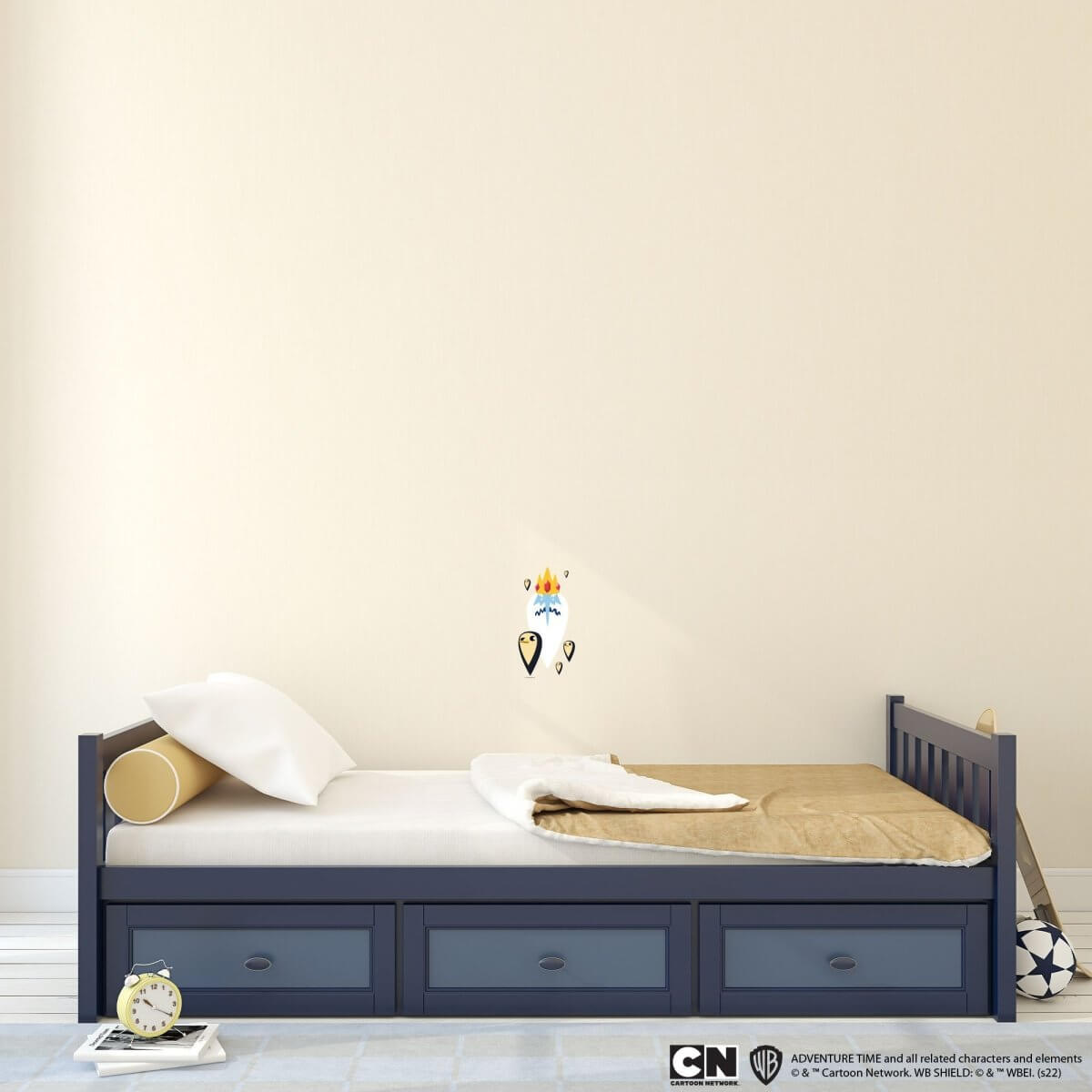 Kismet Decals Adventure Time Ice King & Penguins Licensed Wall Sticker - Easy DIY Home & Kids Room Decor Wall Decal Art - Kismet Decals