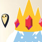 Kismet Decals Adventure Time Ice King & Penguins Licensed Wall Sticker - Easy DIY Home & Kids Room Decor Wall Decal Art - Kismet Decals