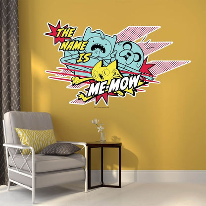 Kismet Decals Adventure Time The Name is Me-Mow Licensed Wall Sticker - Easy DIY Home & Kids Room Decor Wall Decal Art - Kismet Decals