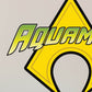 Kismet Decals Aquaman Logo Licensed Wall Sticker - Easy DIY Justice League Home & Room Decor Wall Art - Kismet Decals