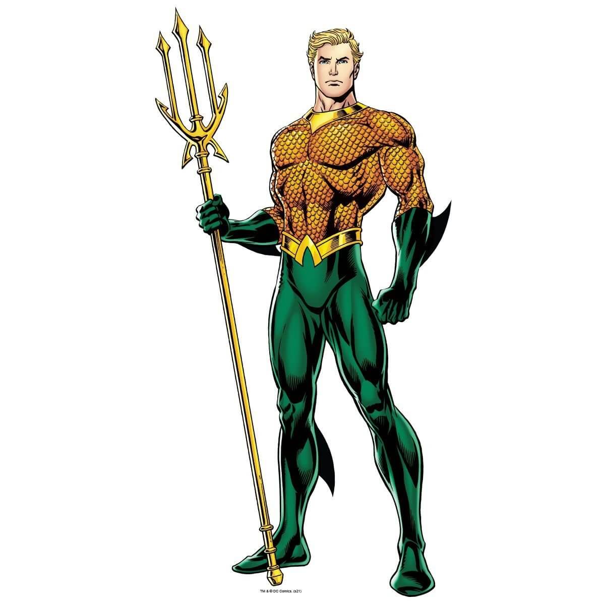 Kismet Decals Aquaman of Atlantis Licensed Wall Sticker - Easy DIY Justice League Home & Room Decor Wall Art - Kismet Decals