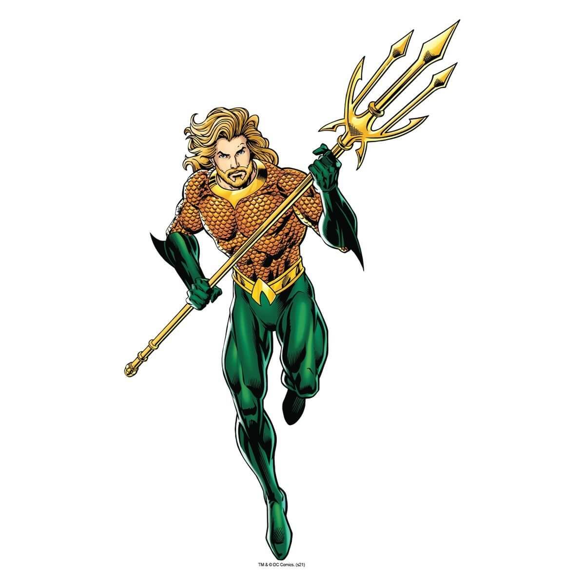 Kismet Decals Aquaman Underworld Hero Licensed Wall Sticker - Easy DIY Justice League Home & Room Decor Wall Art - Kismet Decals