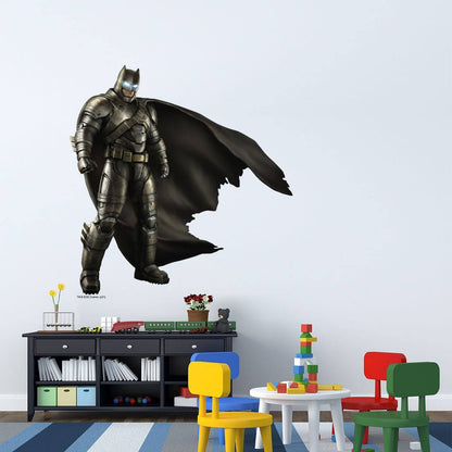 Kismet Decals Armored Batman Licensed Wall Sticker - Easy DIY Justice League Home & Room Decor Wall Art - Kismet Decals