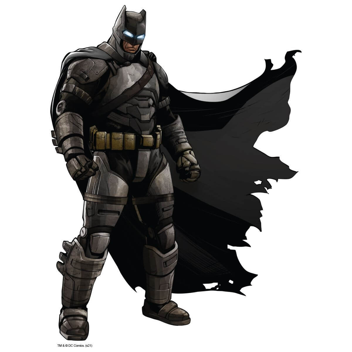 Kismet Decals Armored Batman Primed Licensed Wall Sticker - Easy DIY Justice League Home & Room Decor Wall Art - Kismet Decals