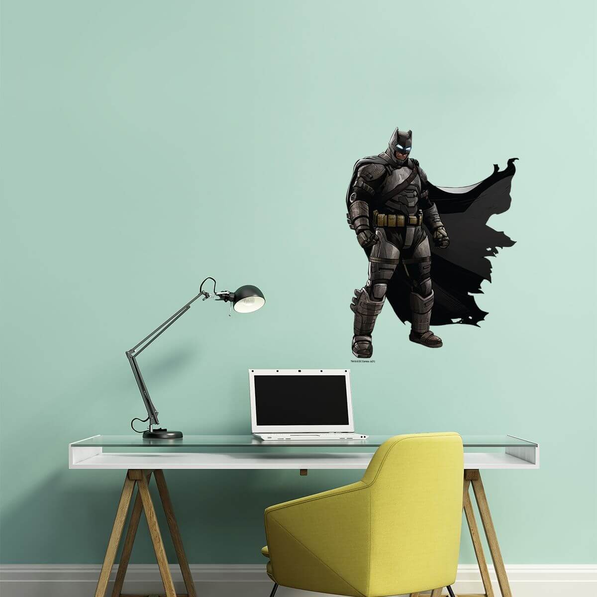 Kismet Decals Armored Batman Primed Licensed Wall Sticker - Easy DIY Justice League Home & Room Decor Wall Art - Kismet Decals