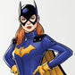 Kismet Decals Batgirl Akimbo Stance Licensed Wall Sticker - Easy DIY Justice League Home & Room Decor Wall Art - Kismet Decals