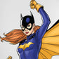 Kismet Decals Batgirl Leap Attack Licensed Wall Sticker - Easy DIY Justice League Home & Room Decor Wall Art - Kismet Decals