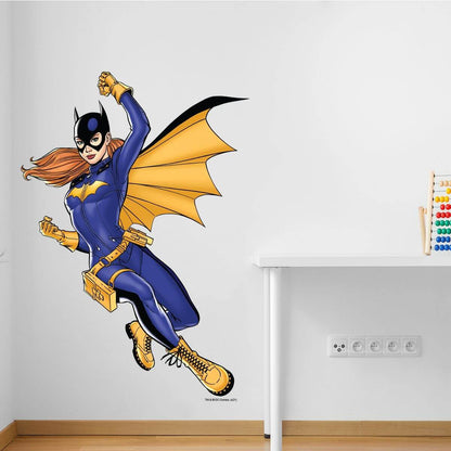 Kismet Decals Batgirl Leap Attack Licensed Wall Sticker - Easy DIY Justice League Home & Room Decor Wall Art - Kismet Decals