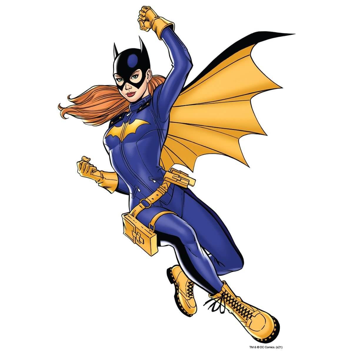 Kismet Decals Batgirl Leap Attack Licensed Wall Sticker - Easy DIY Justice League Home & Room Decor Wall Art - Kismet Decals