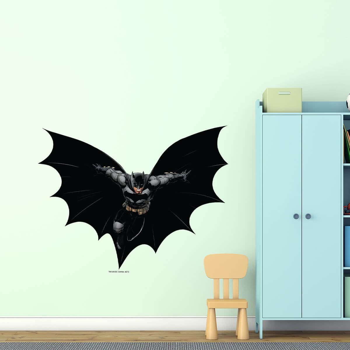 Kismet Decals Batman Aerial Attack Licensed Wall Sticker - Easy DIY Justice League Home & Room Decor Wall Art - Kismet Decals