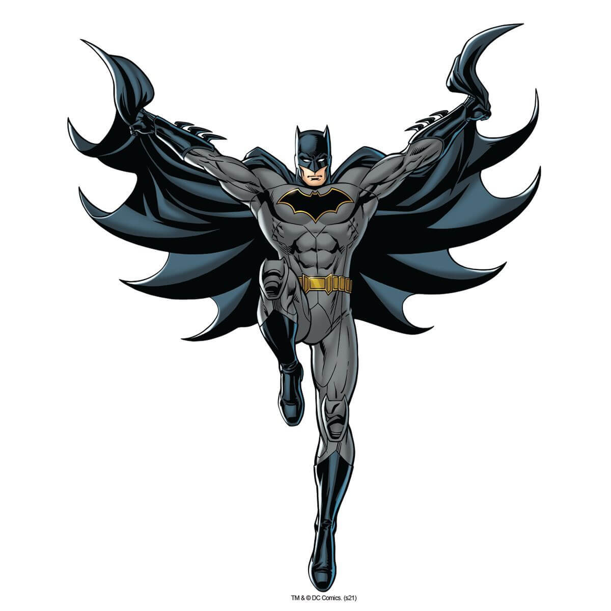 Kismet Decals Batman Drop Attack Licensed Wall Sticker - Easy DIY Justice League Home & Room Decor Wall Art - Kismet Decals