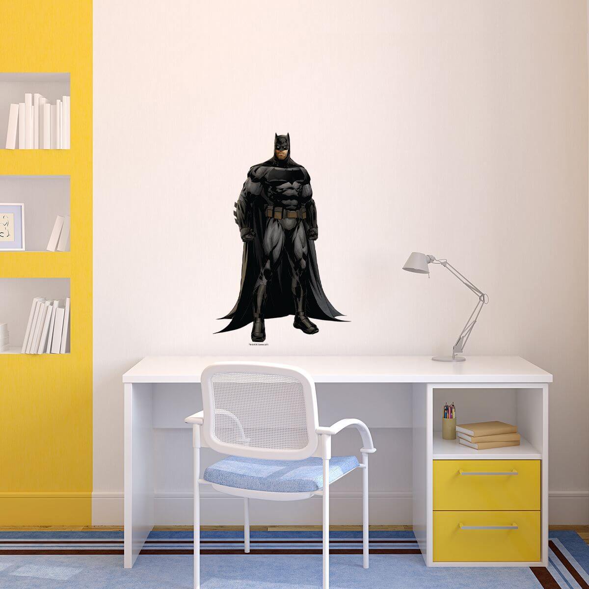 Kismet Decals Batman Guardian of Gotham Licensed Wall Sticker - Easy DIY Justice League Home & Room Decor Wall Art - Kismet Decals